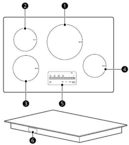 LG CBIH3013BE - Pièces et fonctionnalités - 1