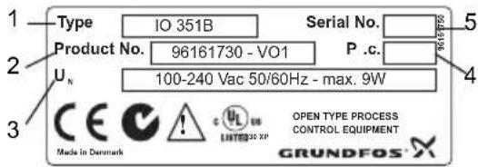 Grundfos IO 351 - Identifitseerimine - 2