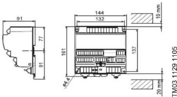 Grundfos IO 351 - Dimensions - 1