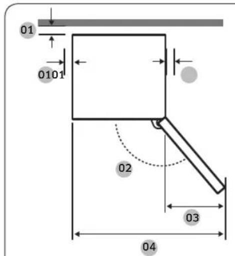 SAMSUNG RB38C7B6C41 - Abstand - 2