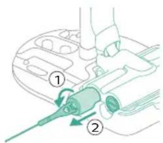 PHILIPS AquaTrio Cordless XW9385 - Почистване на накрайника AquaSpin - 2