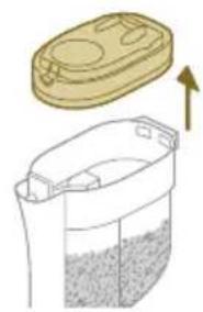 PHILIPS AquaTrio Cordless XW9385 - Emptying the dust bucket - 3