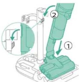 PHILIPS AquaTrio Cordless XW9385 - Vakumlu Süpürge ve Paspas düzeneğini monte etme - 3