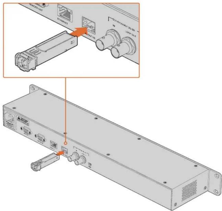 Blackmagic Design Duplicator 4K - Instalação do módulo de fibra óptica SDI opcional - 1