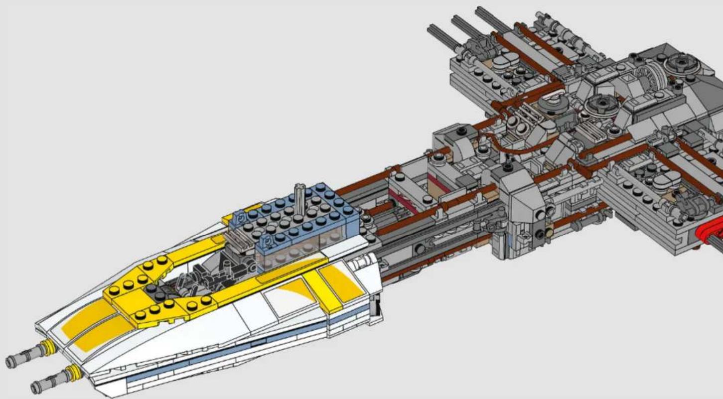 LEGO Star Wars 75181 - Q: Characters from the Star Wars universe are very detailed. How do you pick and choose which details to bring to life, and which are ultimately not as important in the final design? - 466