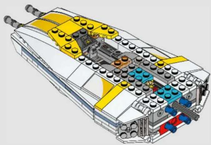 LEGO Star Wars 75181 - Q: Characters from the Star Wars universe are very detailed. How do you pick and choose which details to bring to life, and which are ultimately not as important in the final design? - 442