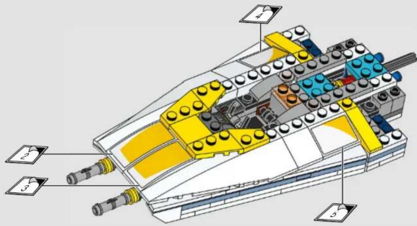 LEGO Star Wars 75181 - Q: Characters from the Star Wars universe are very detailed. How do you pick and choose which details to bring to life, and which are ultimately not as important in the final design? - 402