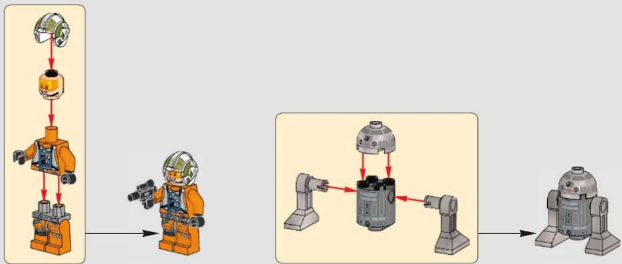 LEGO Star Wars 75181 - Q: Characters from the Star Wars universe are very detailed. How do you pick and choose which details to bring to life, and which are ultimately not as important in the final design? - 46