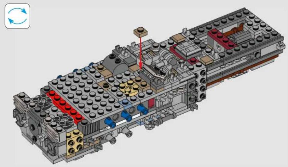 LEGO Star Wars 75181 - Q: Characters from the Star Wars universe are very detailed. How do you pick and choose which details to bring to life, and which are ultimately not as important in the final design? - 159