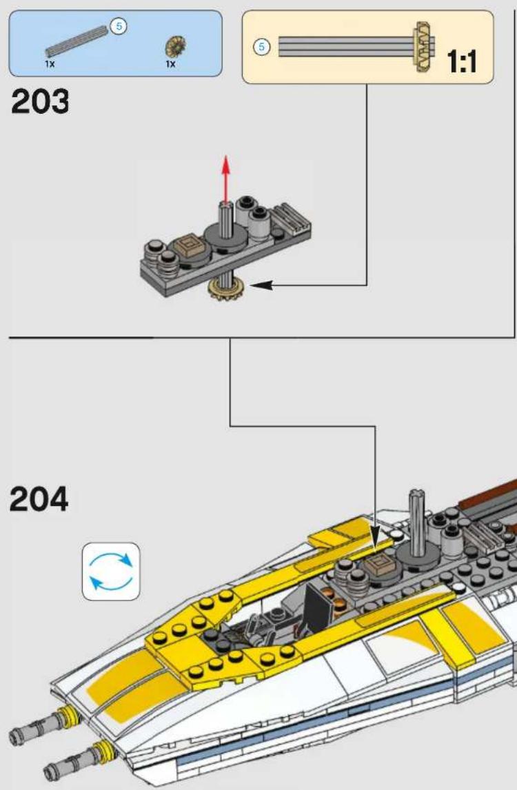 LEGO Star Wars 75181 - Q: Characters from the Star Wars universe are very detailed. How do you pick and choose which details to bring to life, and which are ultimately not as important in the final design? - 459