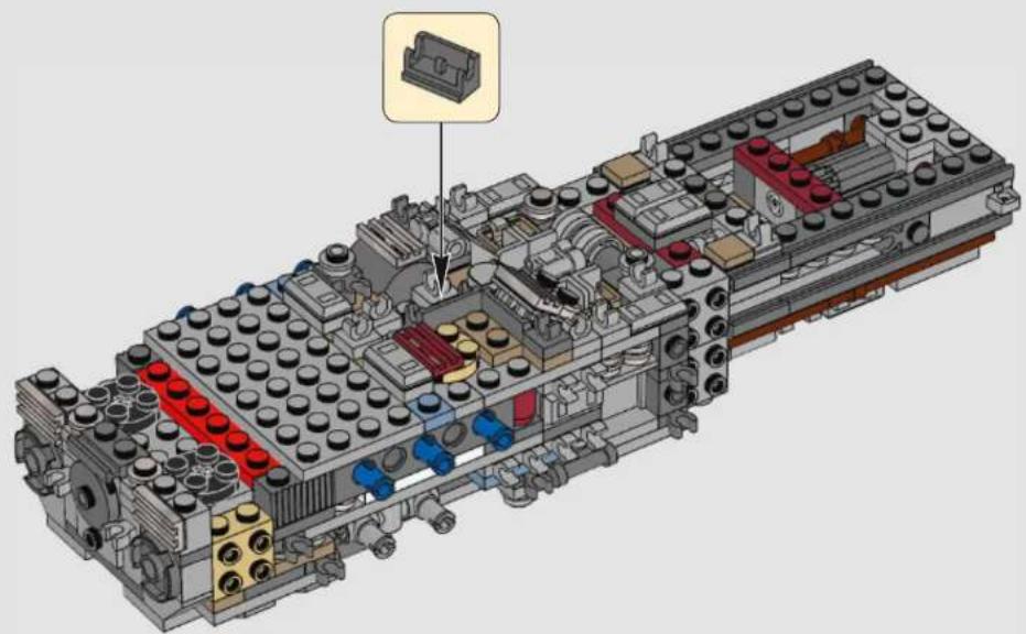 LEGO Star Wars 75181 - Q: Characters from the Star Wars universe are very detailed. How do you pick and choose which details to bring to life, and which are ultimately not as important in the final design? - 163