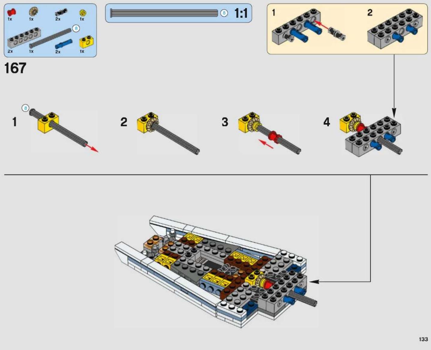 LEGO Star Wars 75181 - Q: Characters from the Star Wars universe are very detailed. How do you pick and choose which details to bring to life, and which are ultimately not as important in the final design? - 379