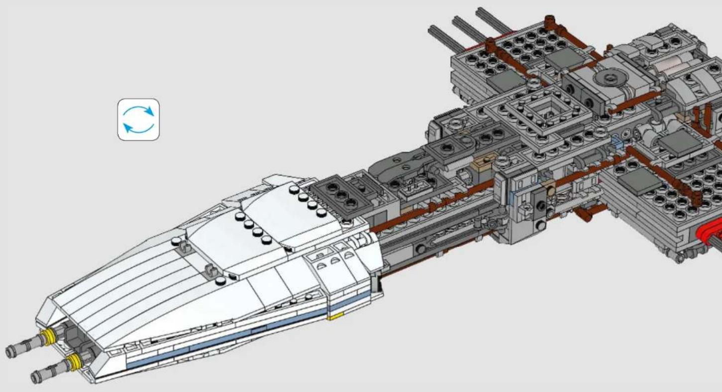 LEGO Star Wars 75181 - Q: Characters from the Star Wars universe are very detailed. How do you pick and choose which details to bring to life, and which are ultimately not as important in the final design? - 450