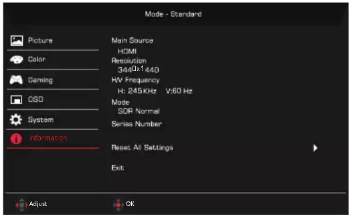 ACER X34V - Informations du produit - 1