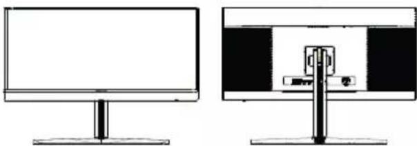 ACER X34V - Fixation du moniteur sur son socle - 6