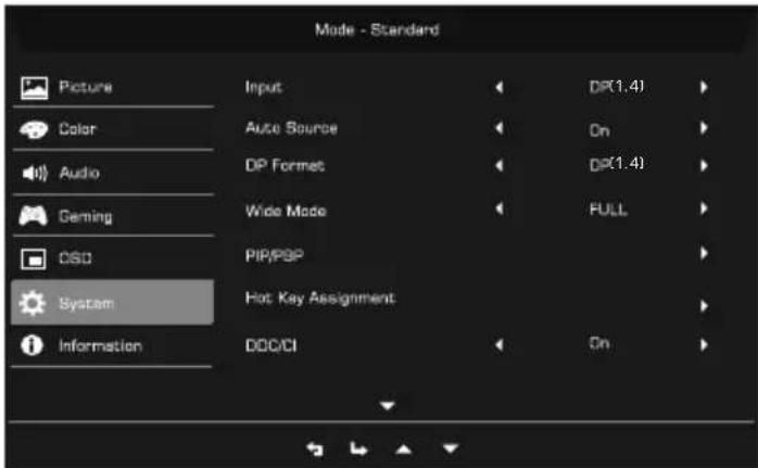 ACER XZ342CUS3 - Système - 1