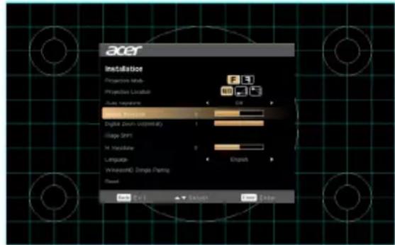 ACER BS-314 - Menu d'installation - 1