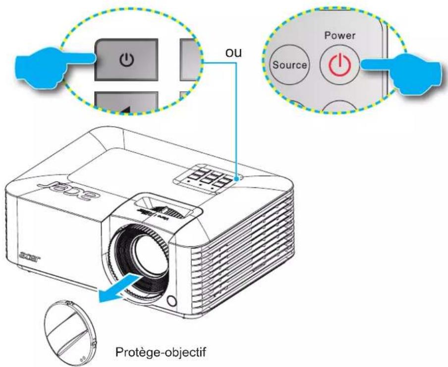 ACER PL2530i - Mise sous / hors tension du projecteur - 1