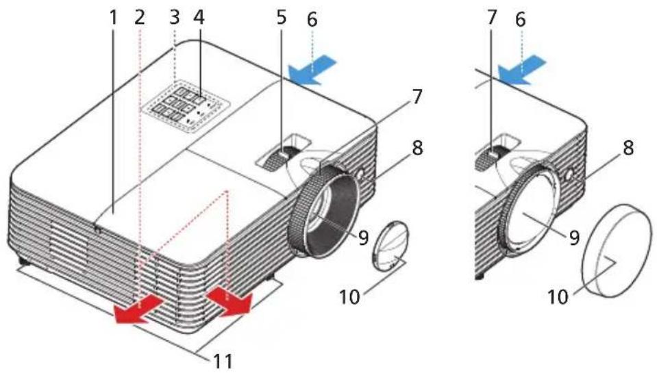 ACER DX227 - Vue Externe du Projecteur - 1