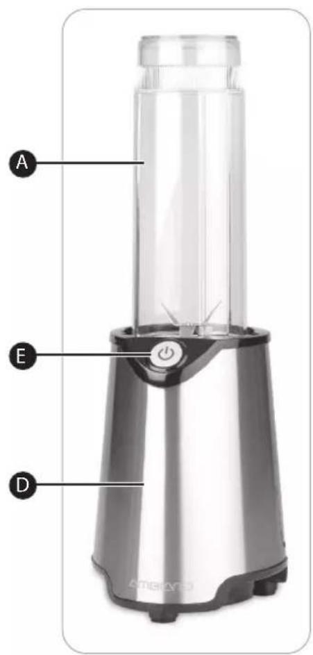 Ambiano GT-SF-SMO-01 - Composants / Contenu de l'emballage - 1