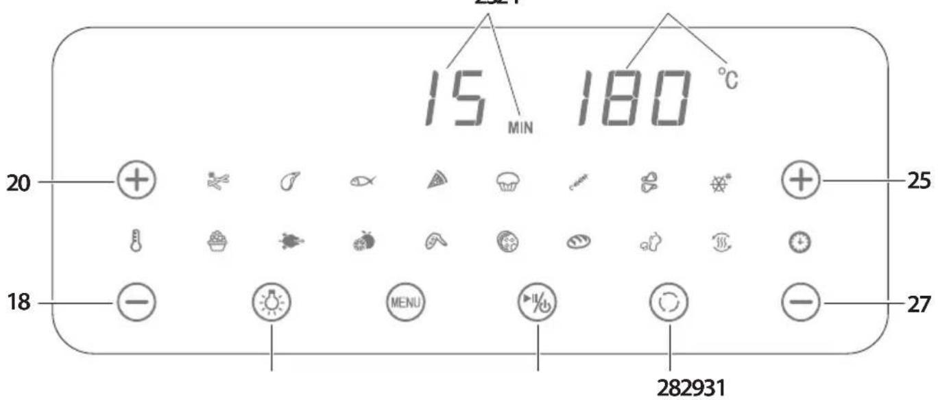 Ambiano GT-MAF-01 - Handmatige voorselectie van de kooktijd en van de temperatuur - 1