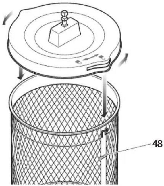 Ambiano GT-MAF-01 - Utiliser le panier pour tournebroche - 2