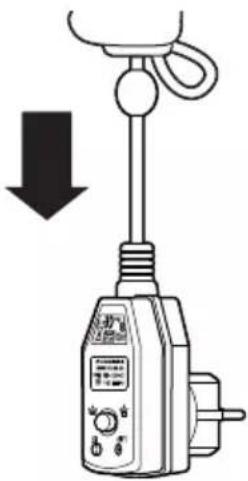 Ambiano GT-HDIRF-03 - Stylingdüse aufstecken und Haartrockner einschalten - 2