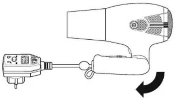 Ambiano GT-HDIRF-03 - Haardroger opbergen - 1