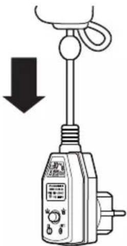 Ambiano GT-HDIRF-03 - Het stylingmondstuk erop steken en de haardroger inschakelen - 2