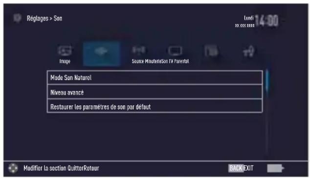 GRUNDIG 32 GHB 5000 - Réglages du son - 1