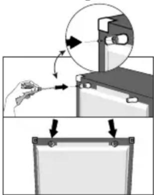 GRUNDIG GKNE 26870 FXPN - Attaching the plastic wedges - 1