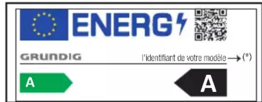 ENERG GRUNDIG l'identifiant de votre modèle → (*) A A