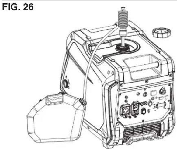 WESTINGHOUSE iGen5000DFc - Pour vidanger l'injecteur : - 3