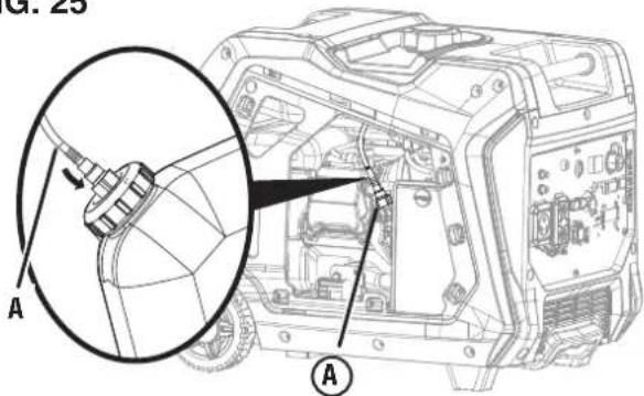 WESTINGHOUSE iGen5000DFc - Para drenar el tanque de combustible: - 2