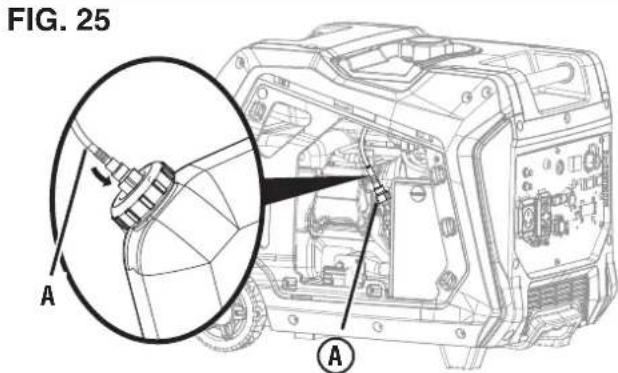 WESTINGHOUSE iGen5000DFc - Pour vidanger l'injecteur : - 2