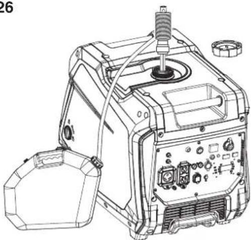 WESTINGHOUSE iGen5000DFc - To drain the fuel tank: - 3