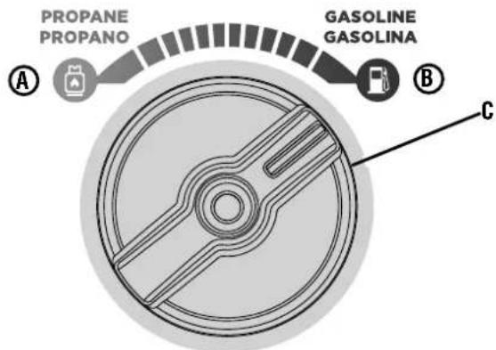 WESTINGHOUSE iGen11000DFc - Para cambiar a propano: - 7