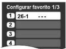 PANASONIC Viera TH-50PX80 - ■ Configuración de la función de favoritos - 6