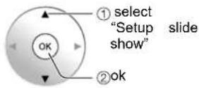 PANASONIC Viera TH-50PX80 - ■To setup the slide show mode - 3