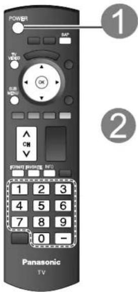 PANASONIC Viera TH-50PX80 - Visionnement de la télévision et autres fonctions - 1
