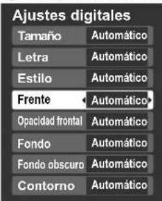 PANASONIC Viera TH-50PX80 - ■Para hacer configuraciones de visualización más a fondo en los programas digitales - 1