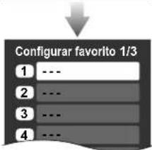 PANASONIC Viera TH-50PX80 - ■ Configuración de la función de favoritos - 5