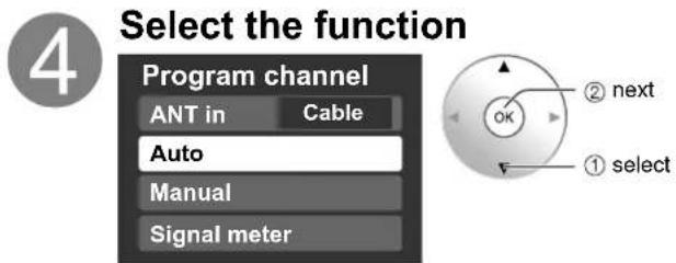 PANASONIC Viera TH-50PX80 - Editing and Setting Channels - 2