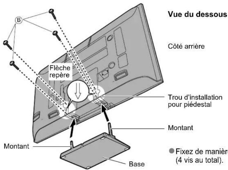 PANASONIC Viera TH-50PX80 - ■ Montage du piédestal - 2