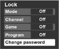 PANASONIC Viera TH-50PX80 - ■ To select the channel or the rating of the program to be locked - 7