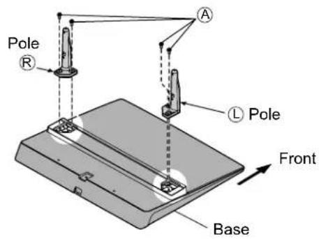 PANASONIC Viera TH-50PX80 - ■Assembling the pedestal - 1