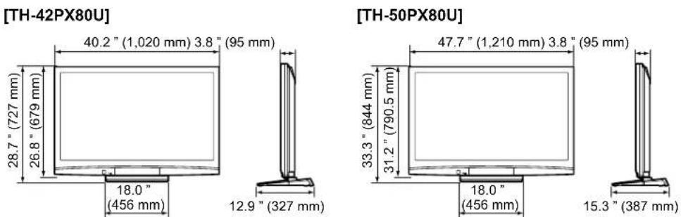 PANASONIC Viera TH-50PX80 - Specifications - 1