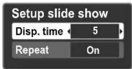 PANASONIC Viera TH-50PX80 - ■To setup the slide show mode - 4