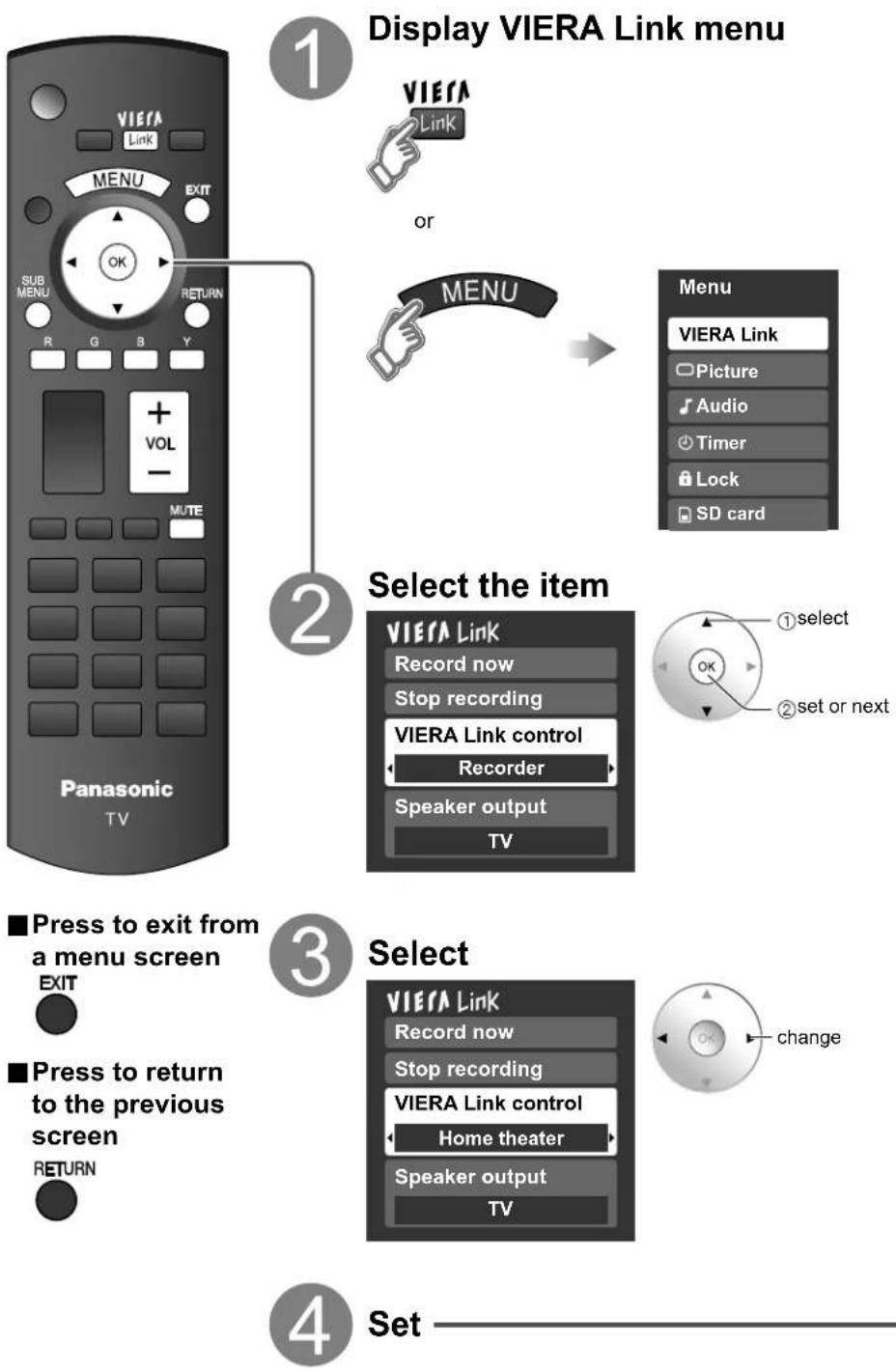 PANASONIC Viera TH-50PX80 - VIERA Link™ “HDAVI Control™”\* - 1