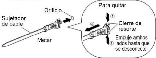 PANASONIC Viera TH-50PX80 - Instrucciones para sujetar los cables - 2